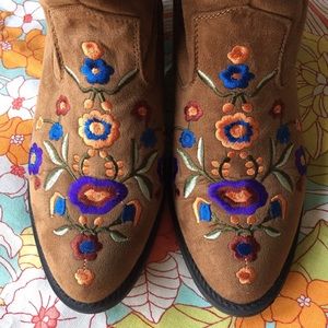 Steve Madden embroidered booties.